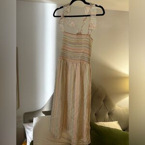 Madewell colorful stripe dress